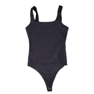 Abercrombie & Fitch Women's Black Ribbed Tank‎ Bodysuit XS